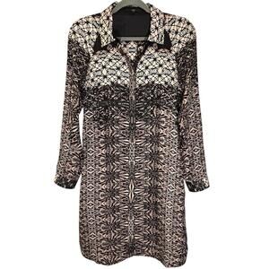 Stunning Tibi New York Silk Printed Shirt Dress – size 6